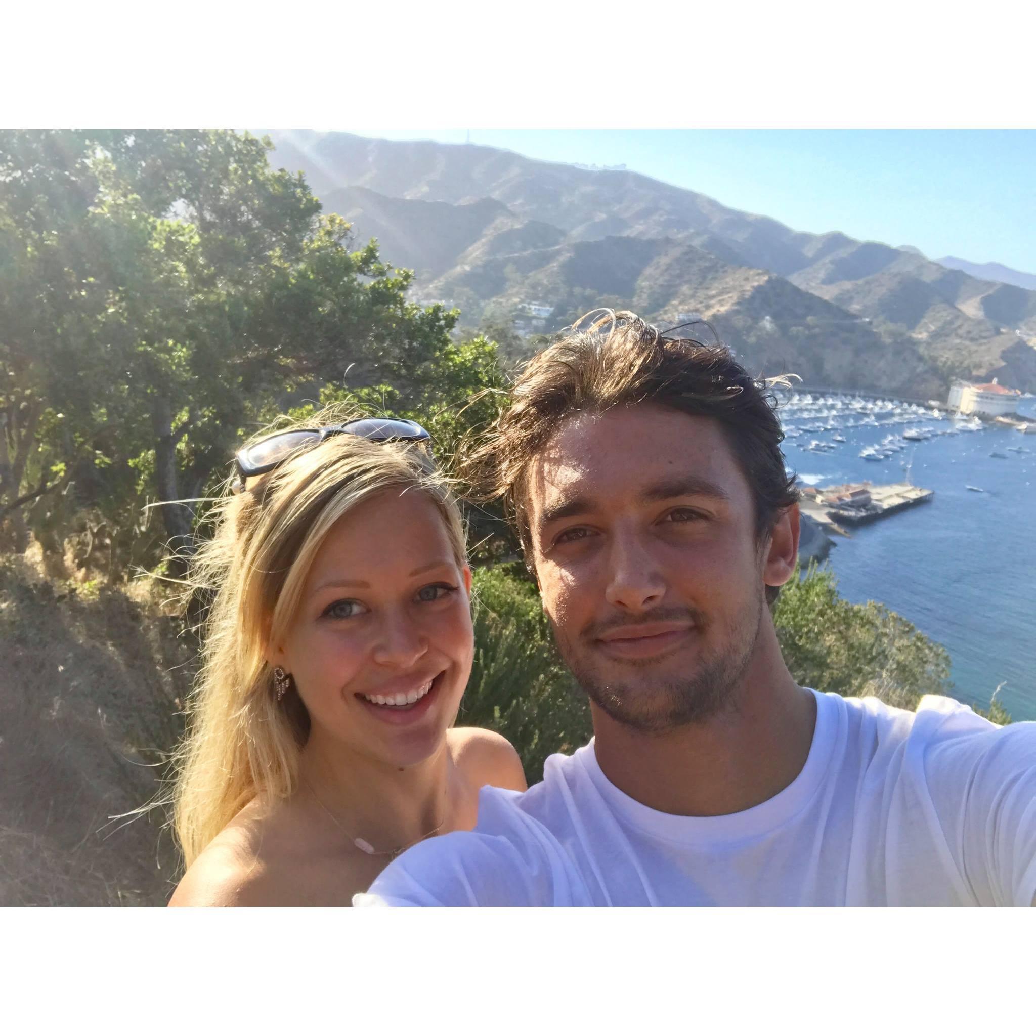 One of our first dates to Catalina Island.  We had so much fun kayaking and riding around the island in a golf cart.  September 2017.