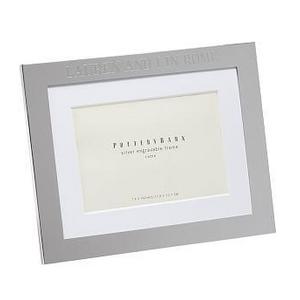 Silver-Plated Engravable Picture Frame, 5 x 7" with optional Horizontal Personalization