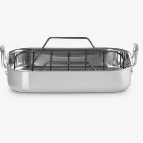 3-ply Stainless Steel Roaster with Roasting Rack