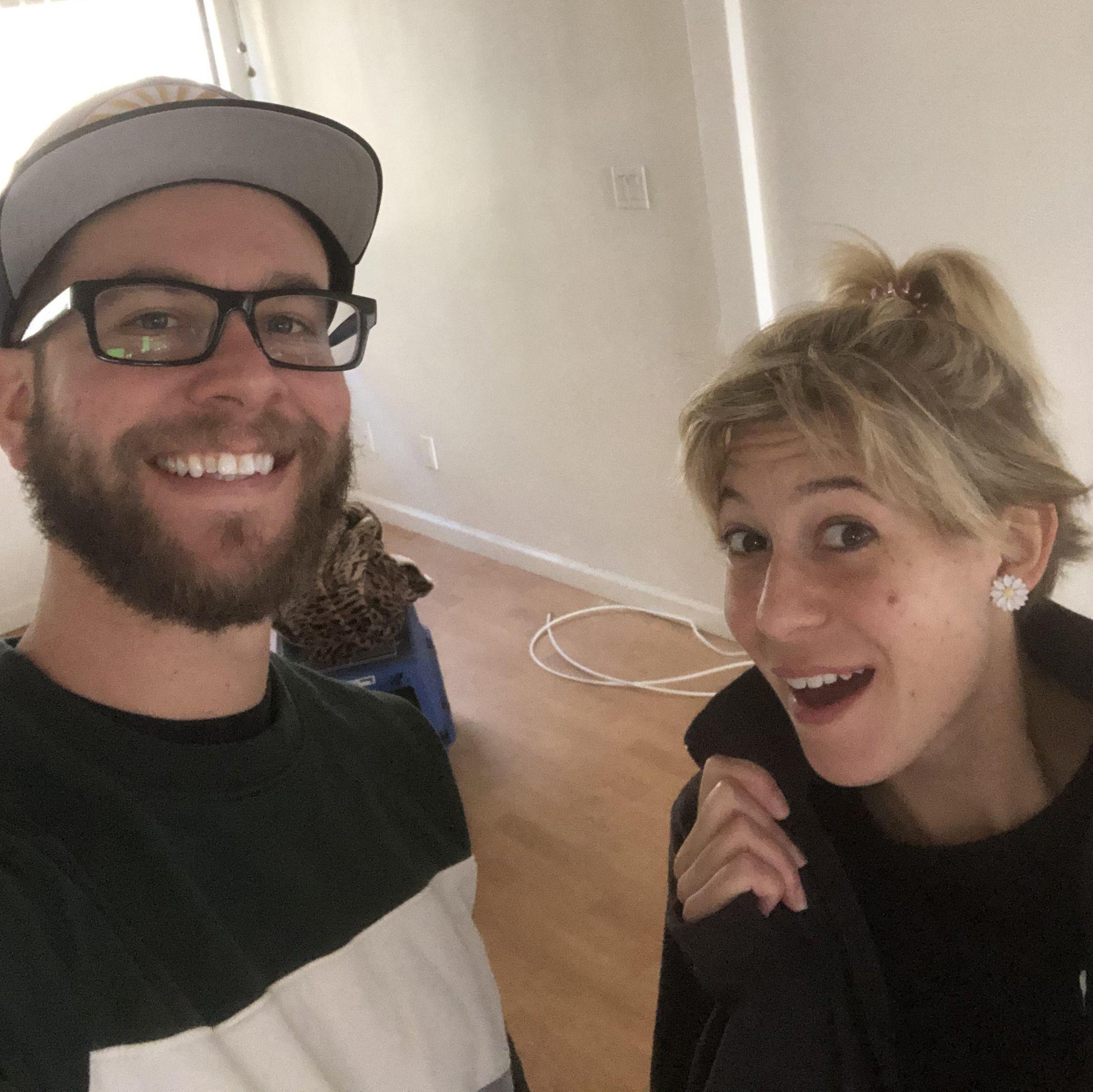 The day we cleaned out the apartment to move to Michigan