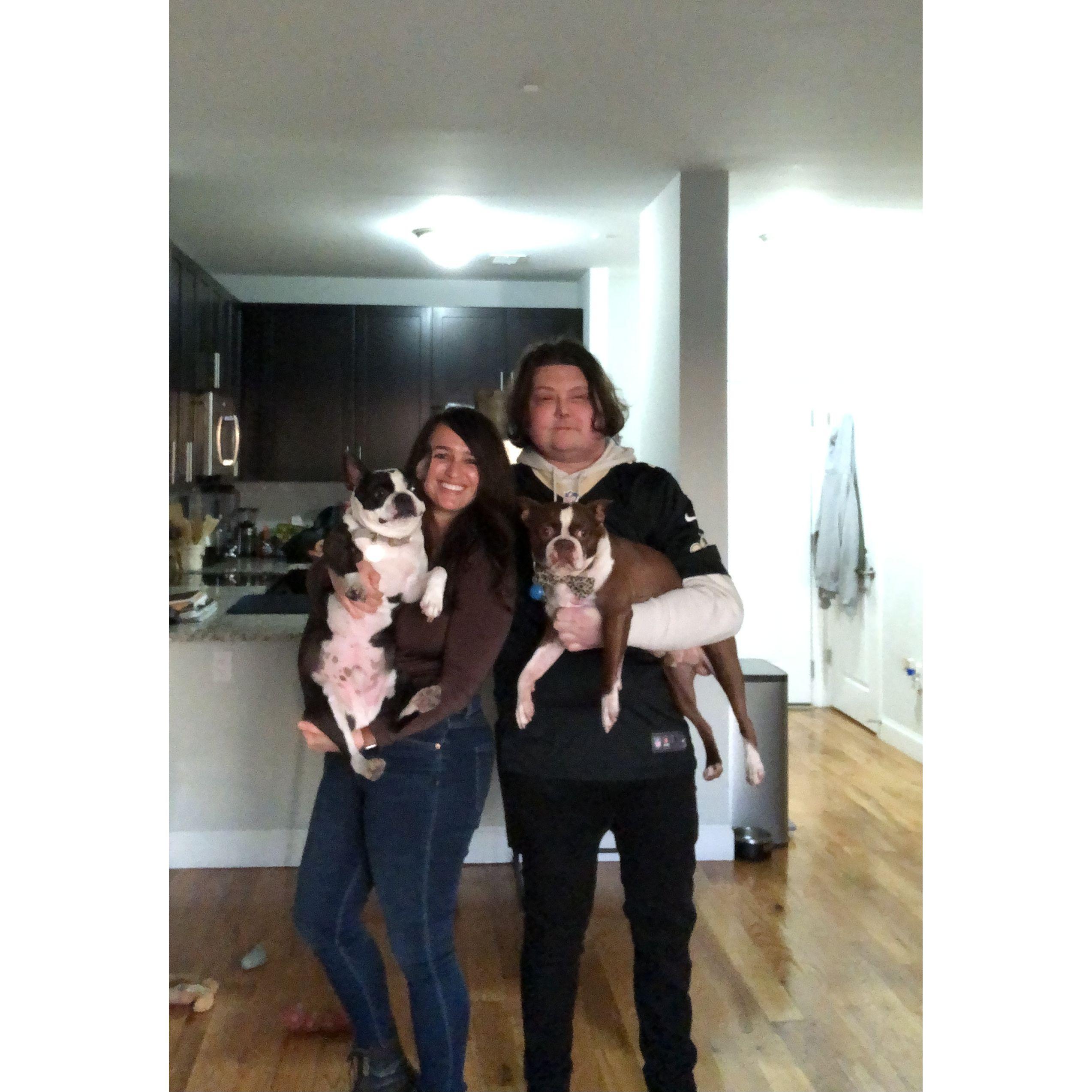 Our first night in our new apartment