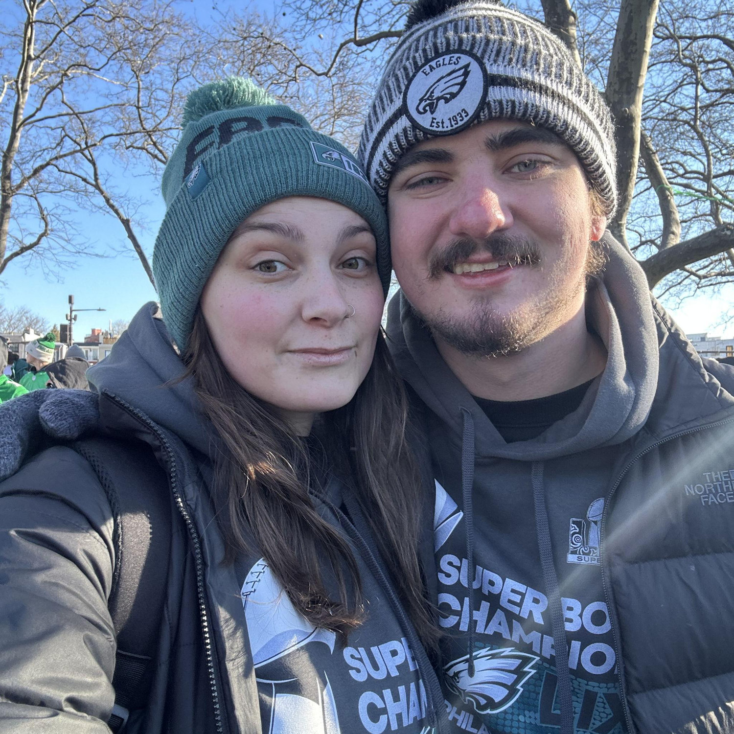 Spent Valentine's Day 2025 at the Eagles Superbowl Parade in Philly!