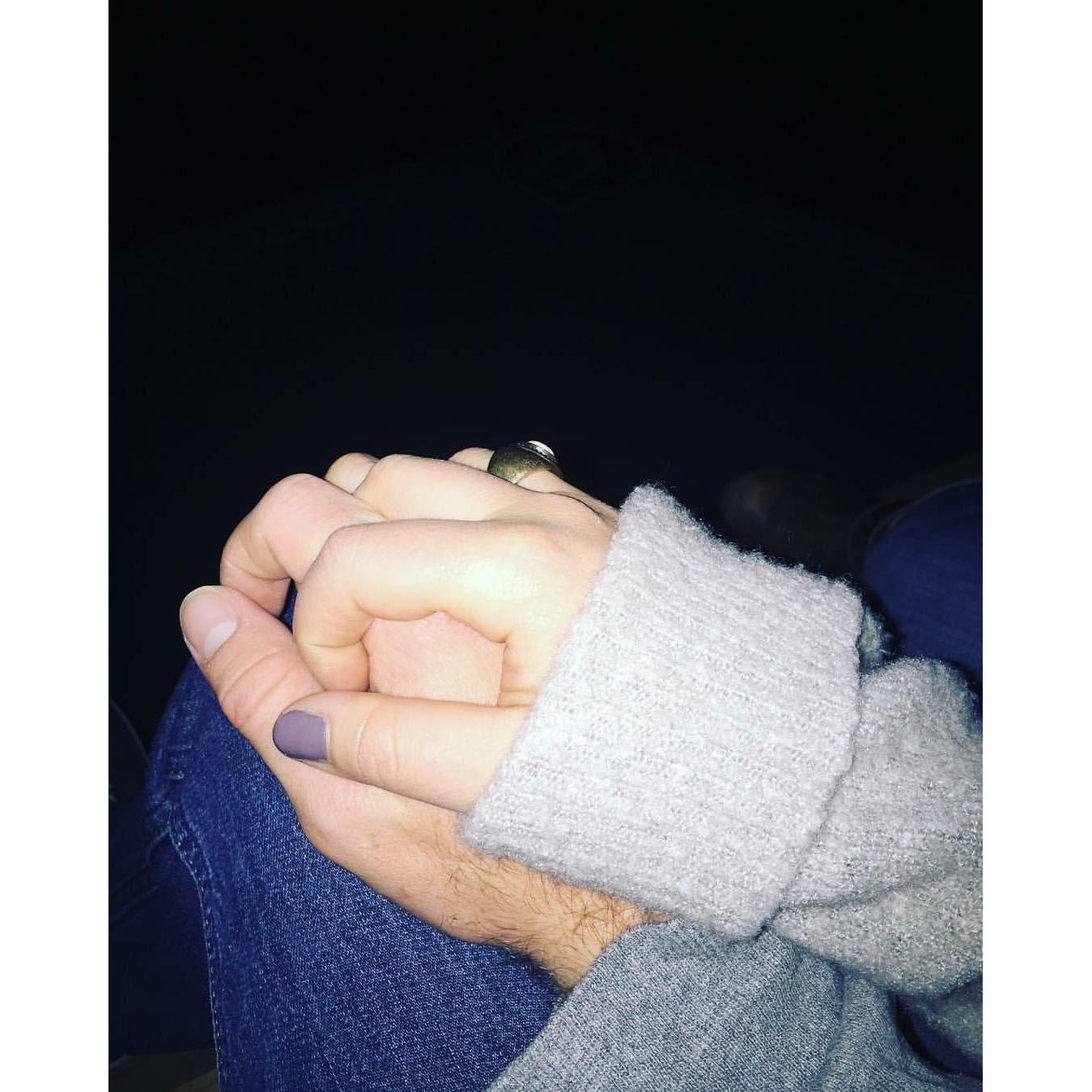 The first picture we ever took together. We spent the whole night by the lake holding hands.