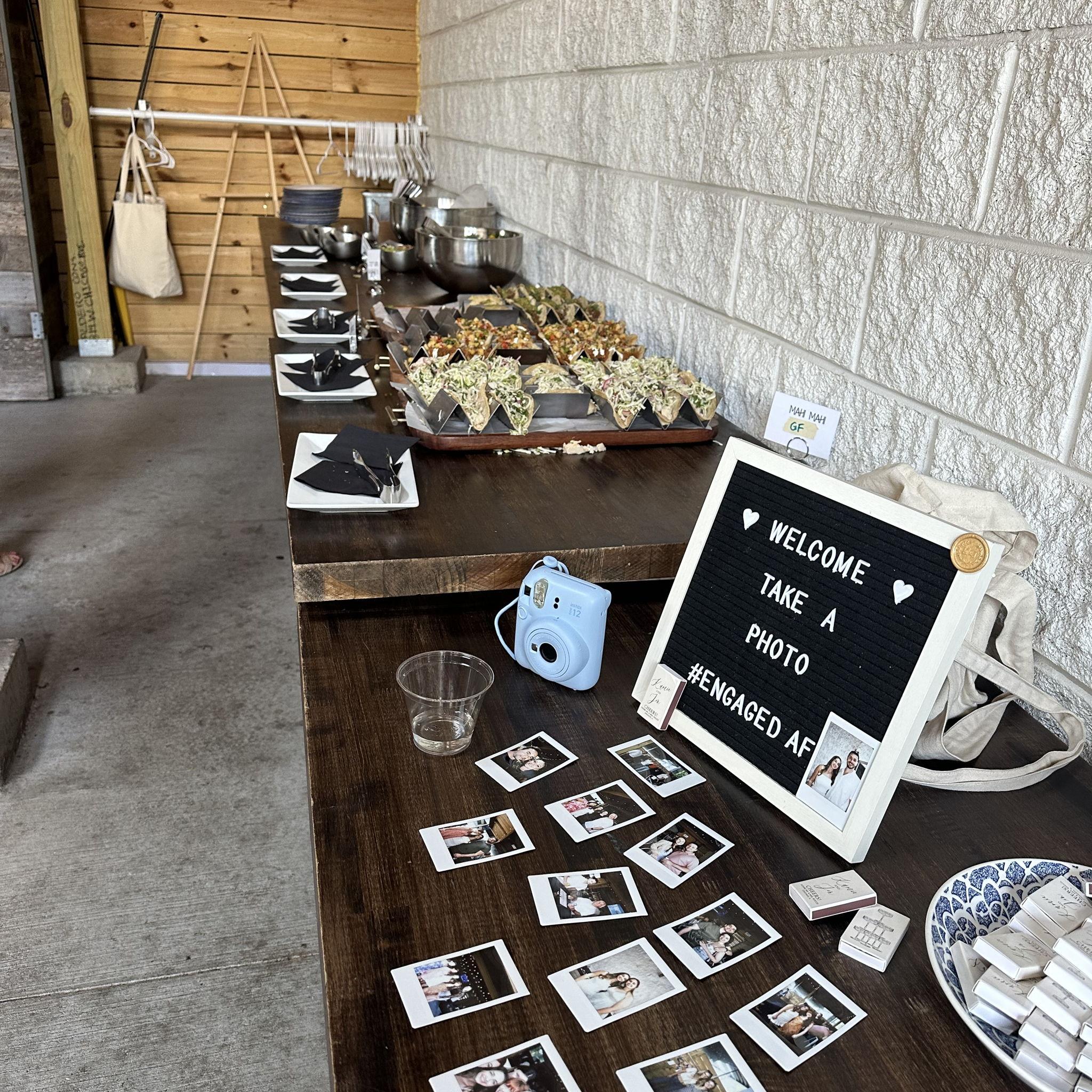 engagement party spread