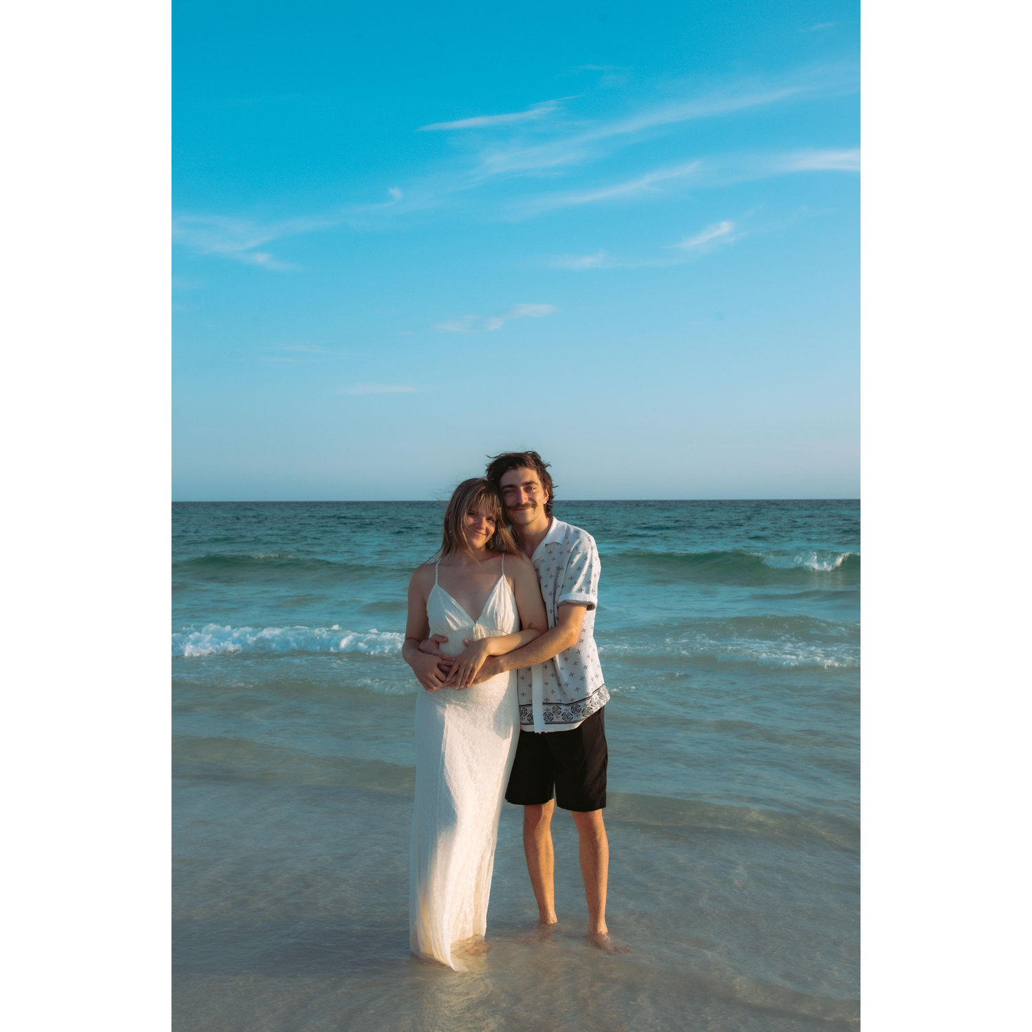 right before andrew proposed during our half of the family photos! def shakin' in his boots xD