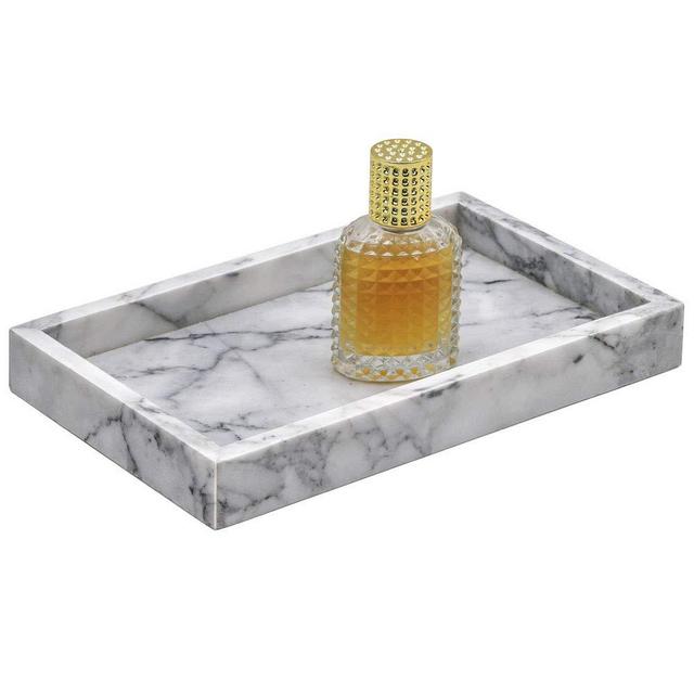LUANT Marble Stone Decorative Tray for Counter, Vanity, Dresser, nightstand or Desk, 6" x 10"