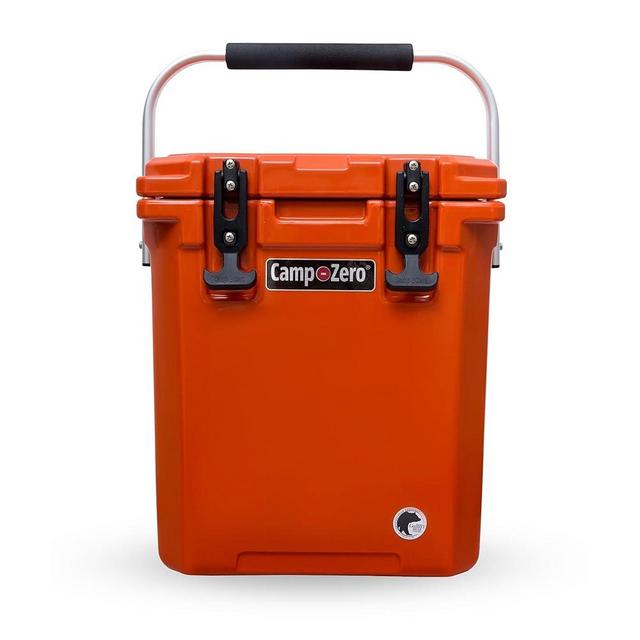 CAMP-ZERO 16L Tall Cooler/Ice Chest with Carry Handle and 2 Molded-in Cup Holders | Includes Removable Divider