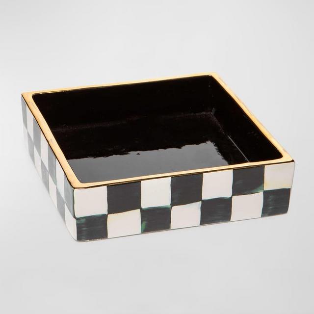 MacKenzie-Childs 5.5" Courtly Check Cocktail Napkin Holder