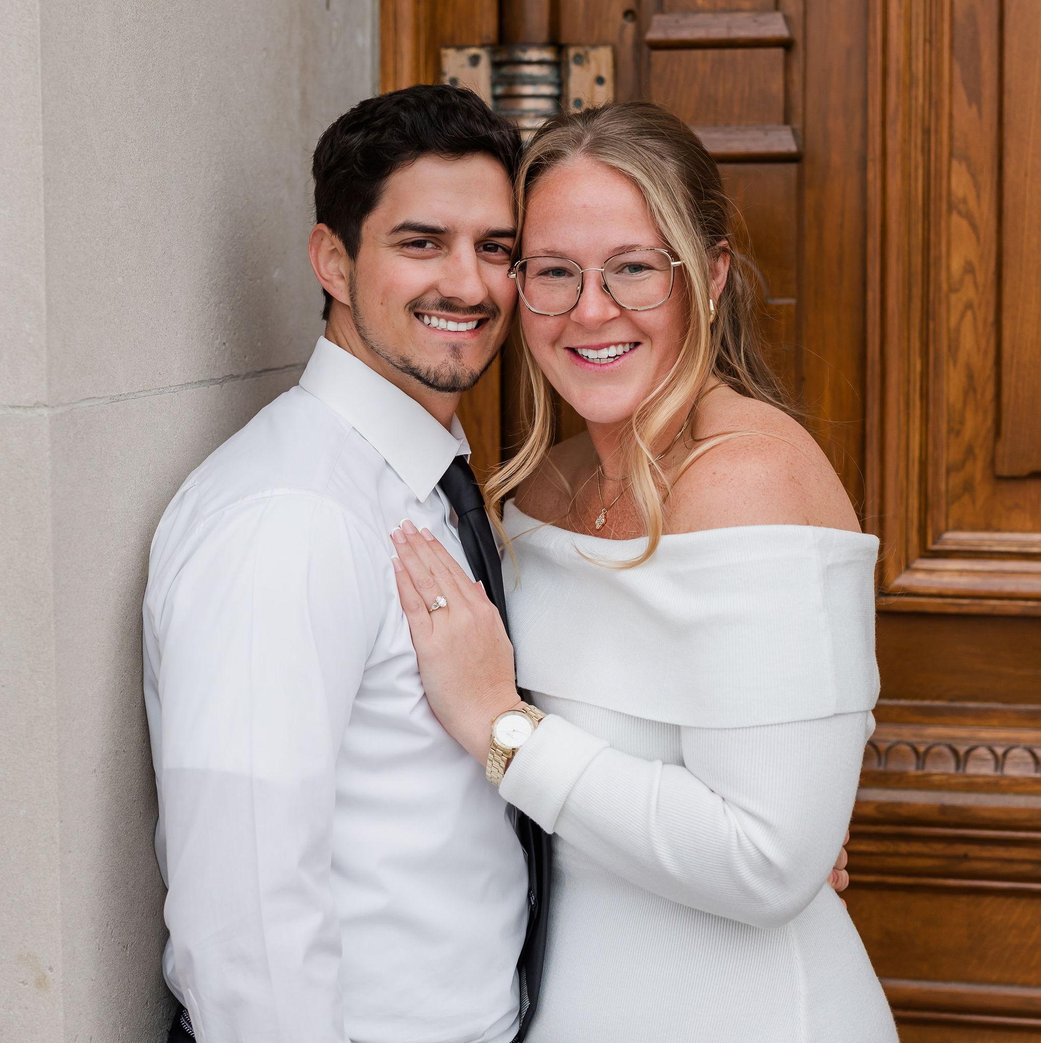 One our favorites from our incredible engagement shoot with our wedding photographer!