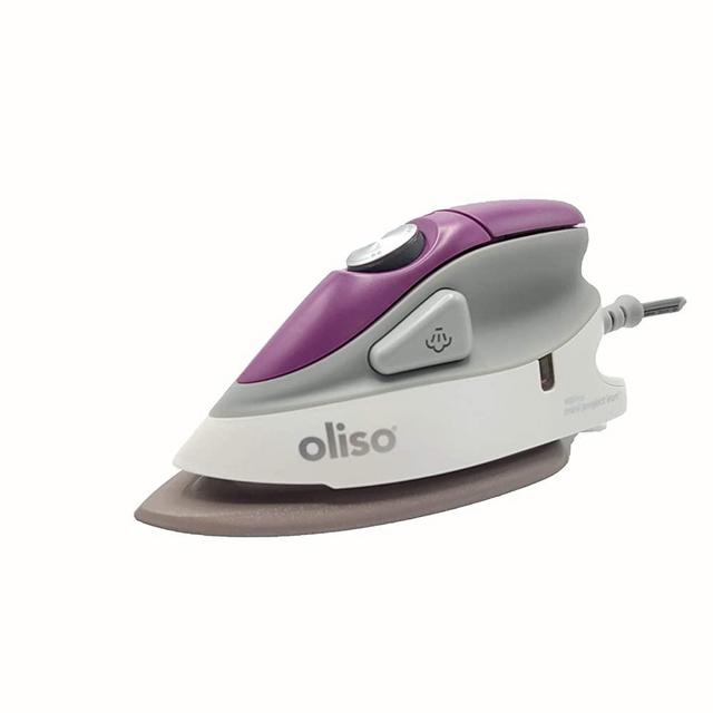Oliso M2 Pro Mini Project Iron with Solemate for Travel, Sewing, Quilting and Crafting (Orchid)
