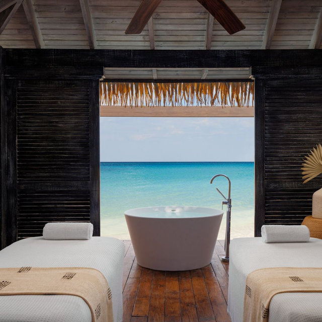 Couples massage during honeymoon