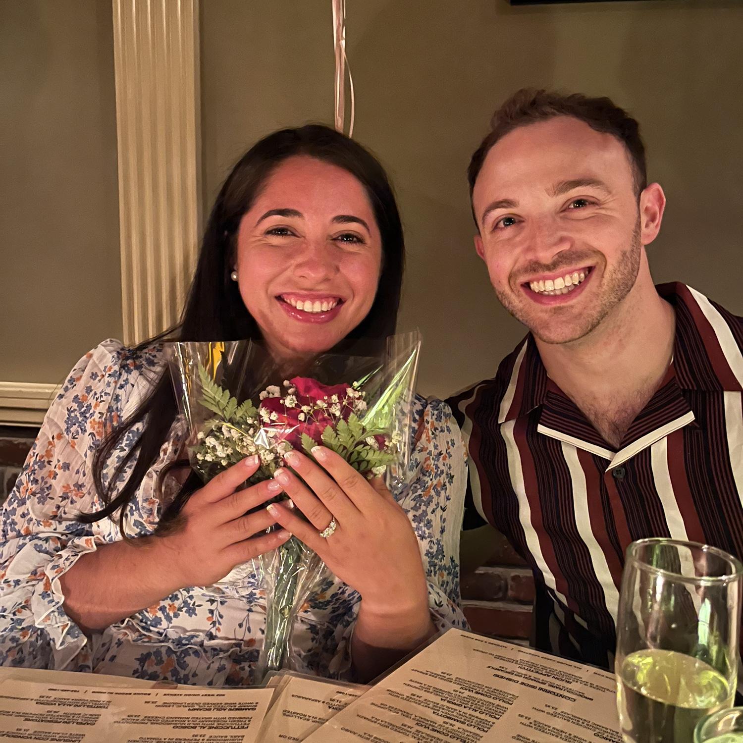 Todd continues to surprise Vanessa! After the proposal, the couple met their friends and family at a nearby italian restaurant.