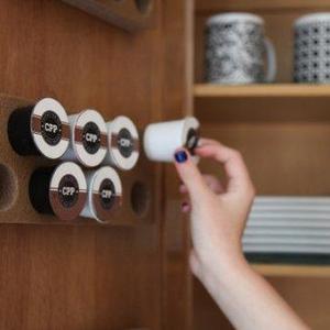 Coffee Pod Pad – Coffee Pod Storage System (Tan)