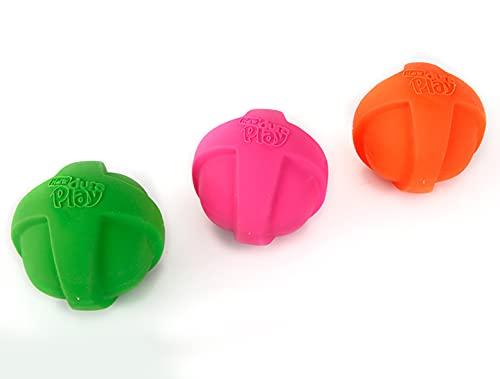 Hartz DuraPlay Ball Squeaky Latex Dog Toy, Large 3 Pack