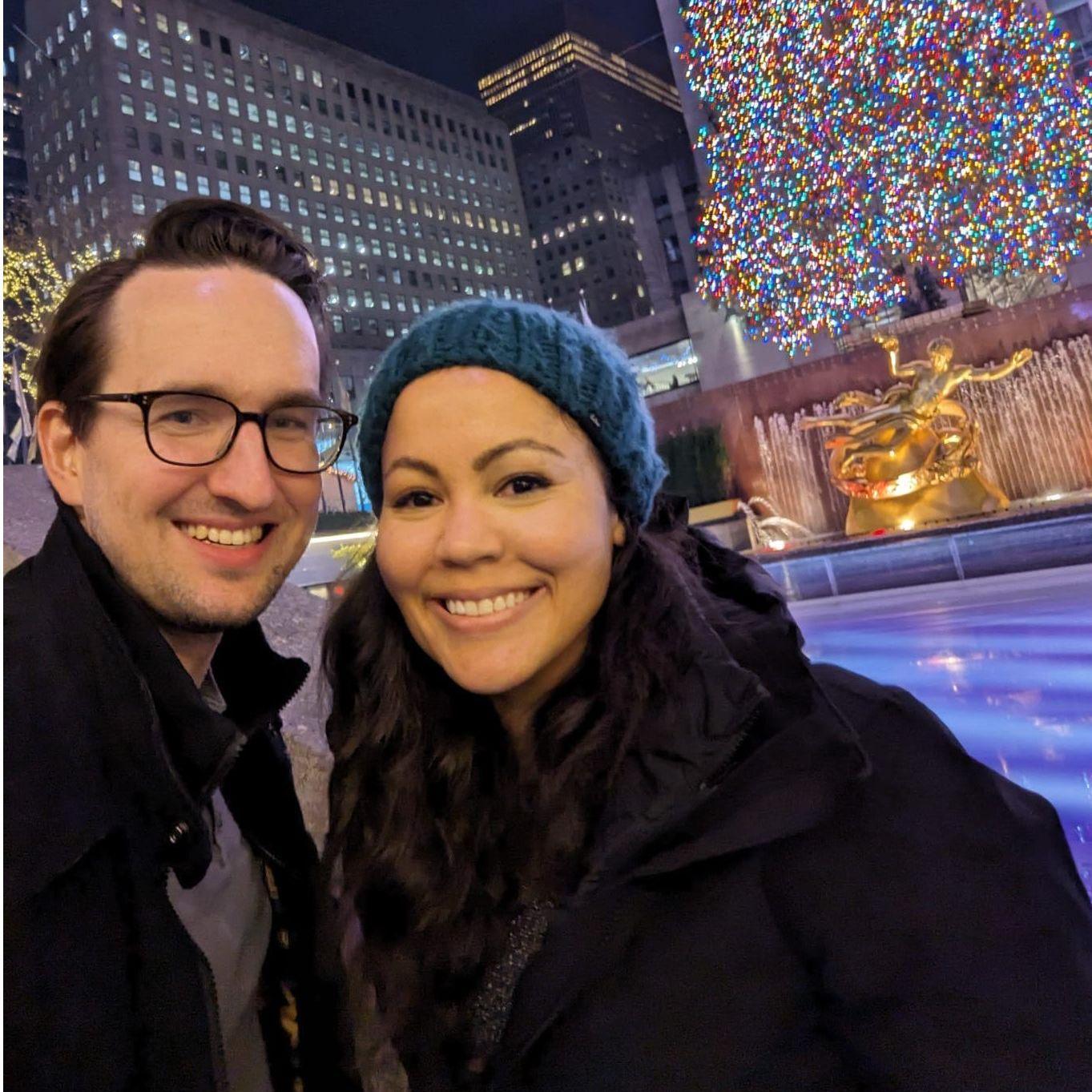 Ice skating at Rockefeller Center! (We recommend Wollman Rink though)