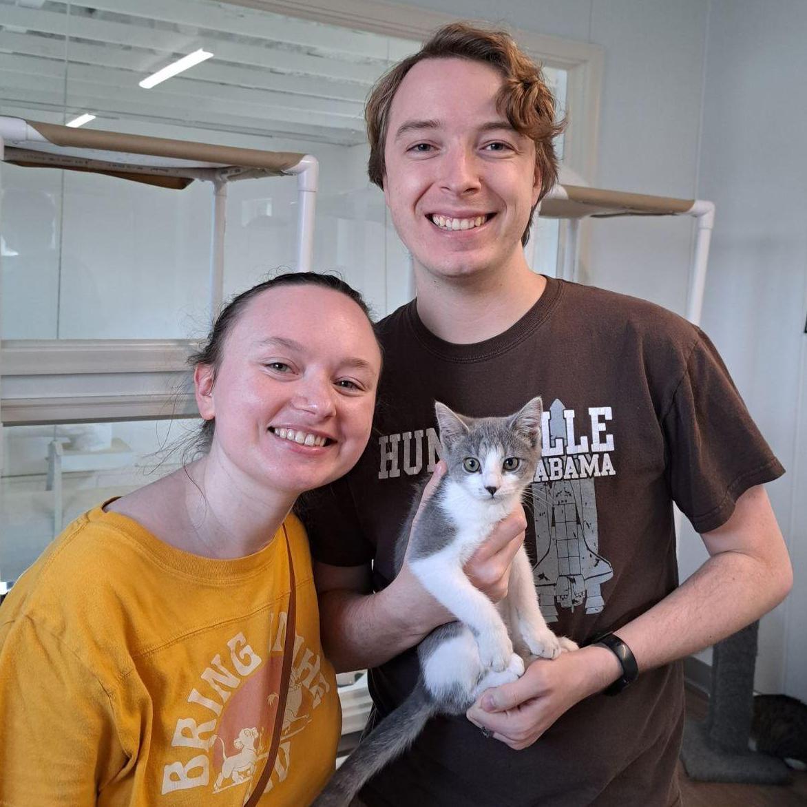 Adopting Ada!! We are such proud parents. She used to be so small! (7/29/2023)