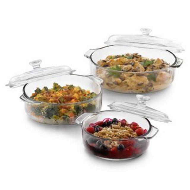 Libbey® Glass Baker's Basics 6-Piece Covered Casserole Dish Set