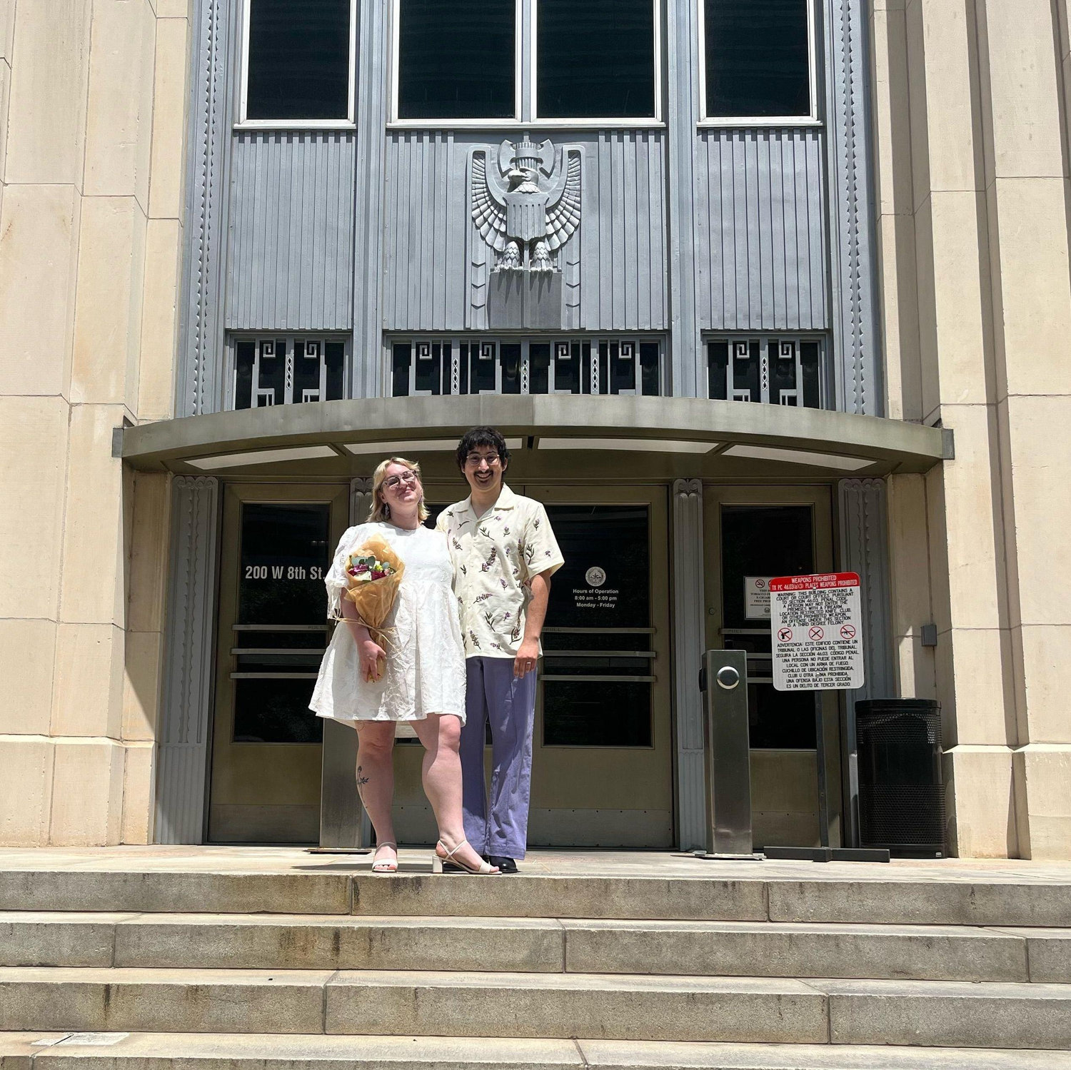 Our courthouse elopement on April, 19, 2024