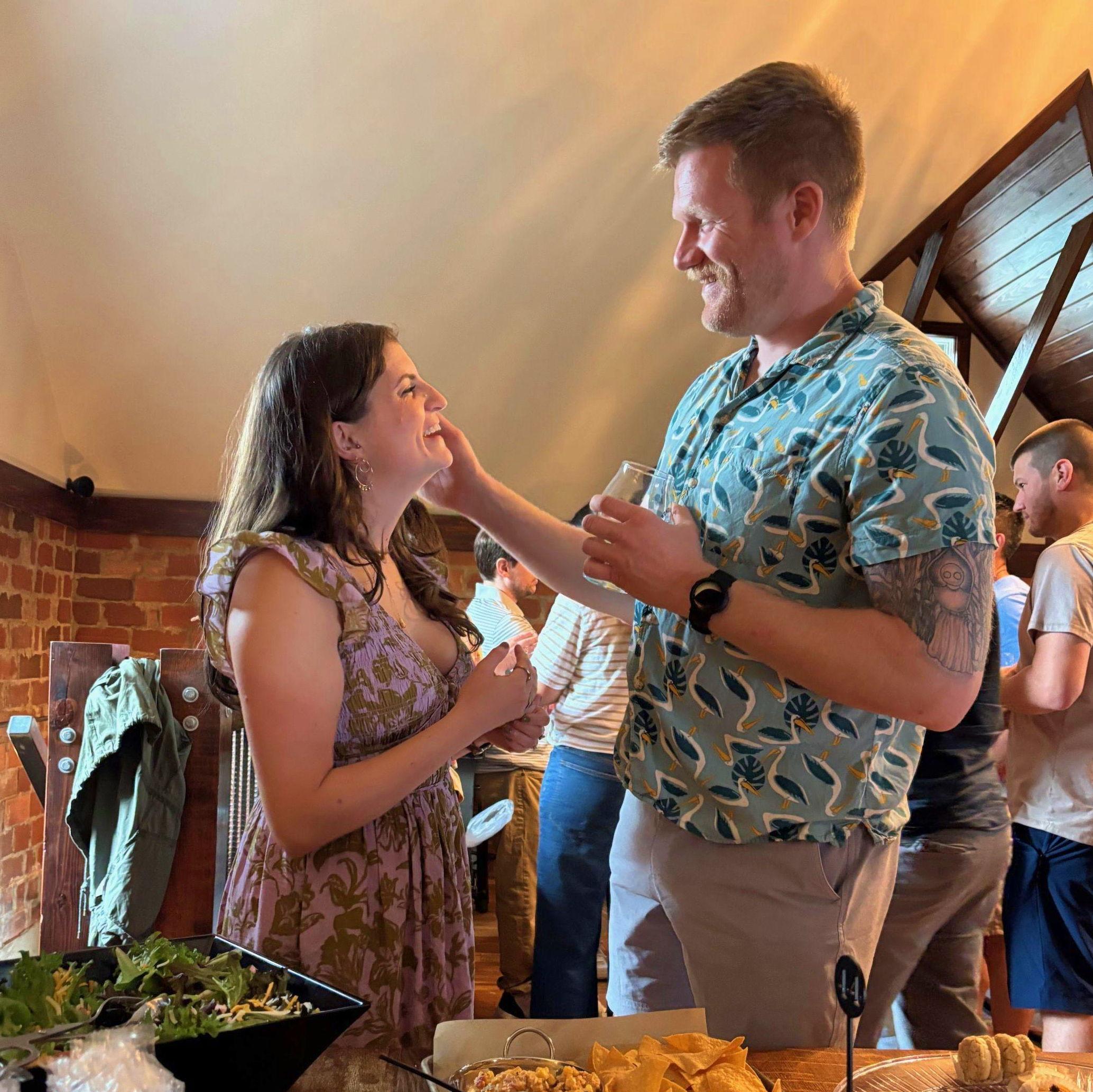 The day of our engagement <3