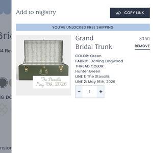 Grand Bridal Trunk