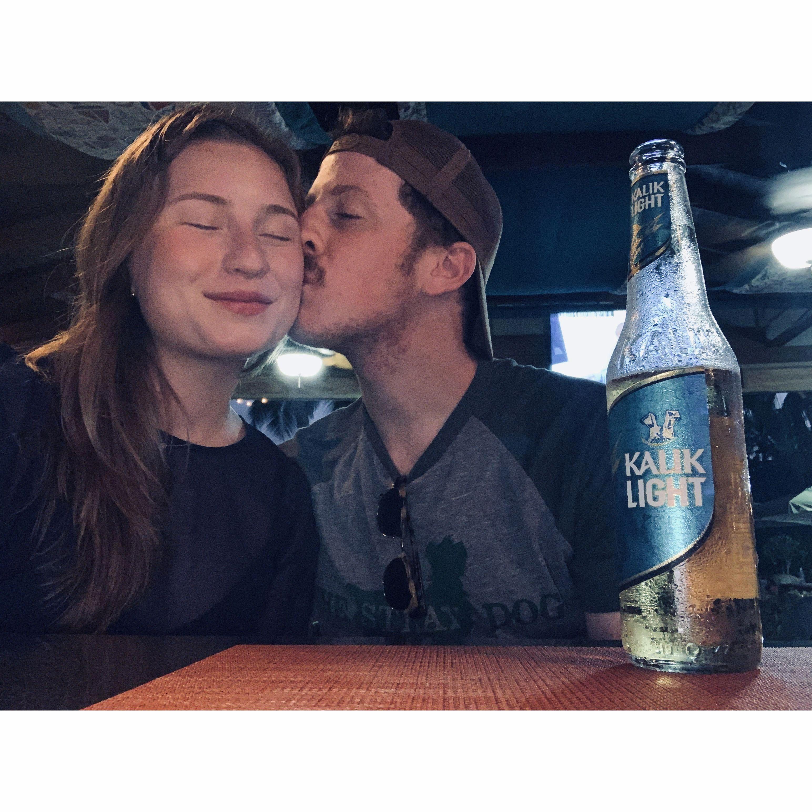 The time Sam won a vacation to the Bahamas