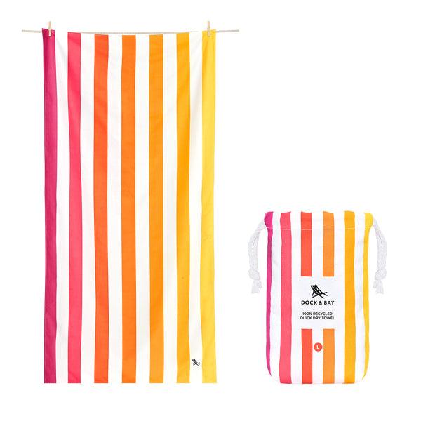 Quick Dry Towels - Summer - Peach Sunrise