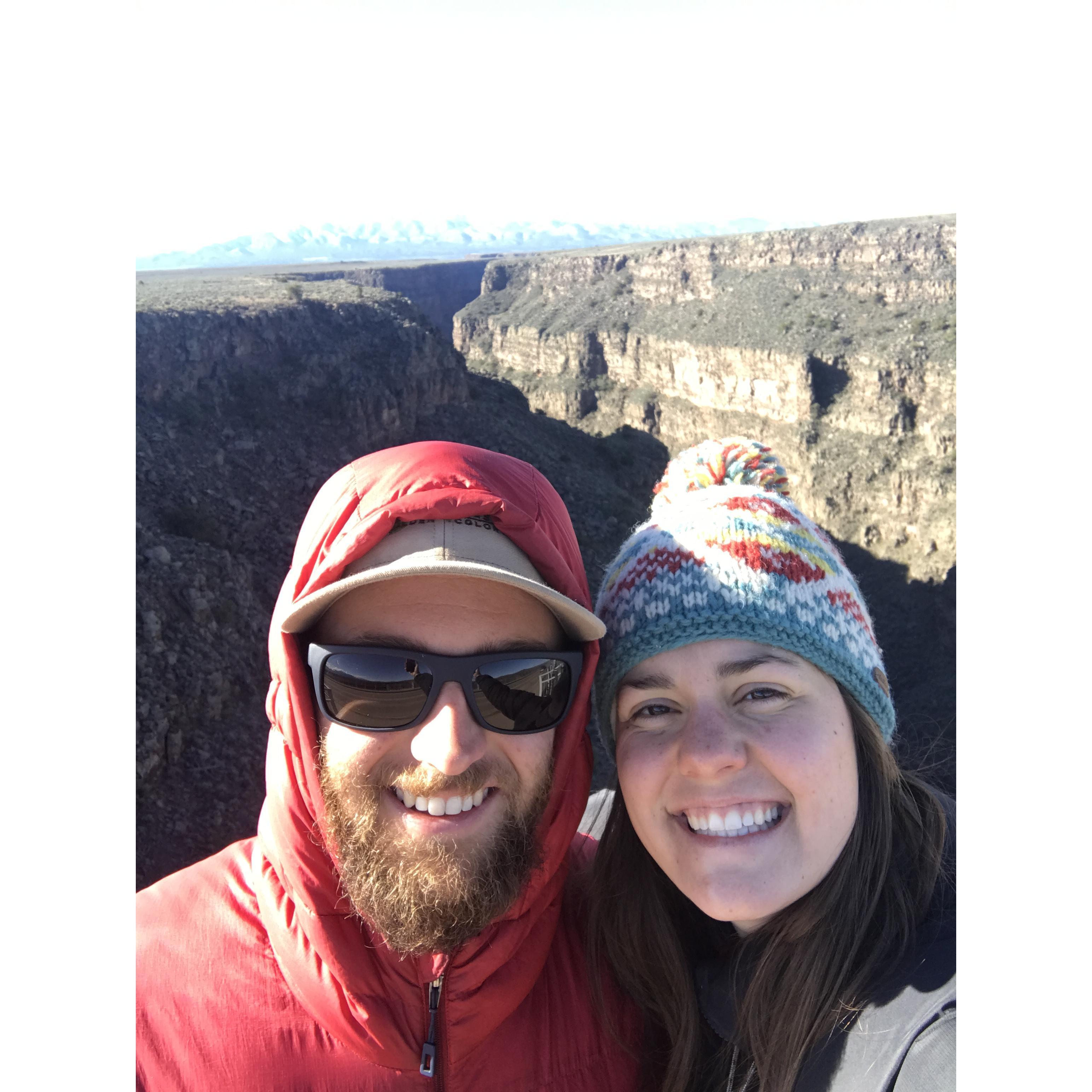 On the Rio Grande Gorge Bridge near Taos, New Mexico!