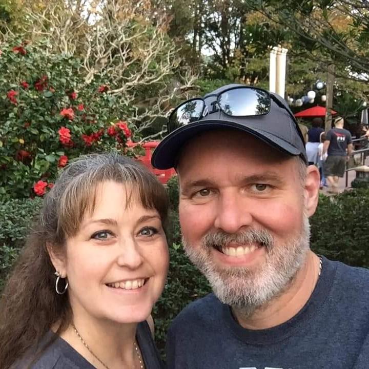 In Epcot, there is a place where you can sample food and culture from around the world. This was a garden in China. Bridges and beautiful flowers everywhere.
