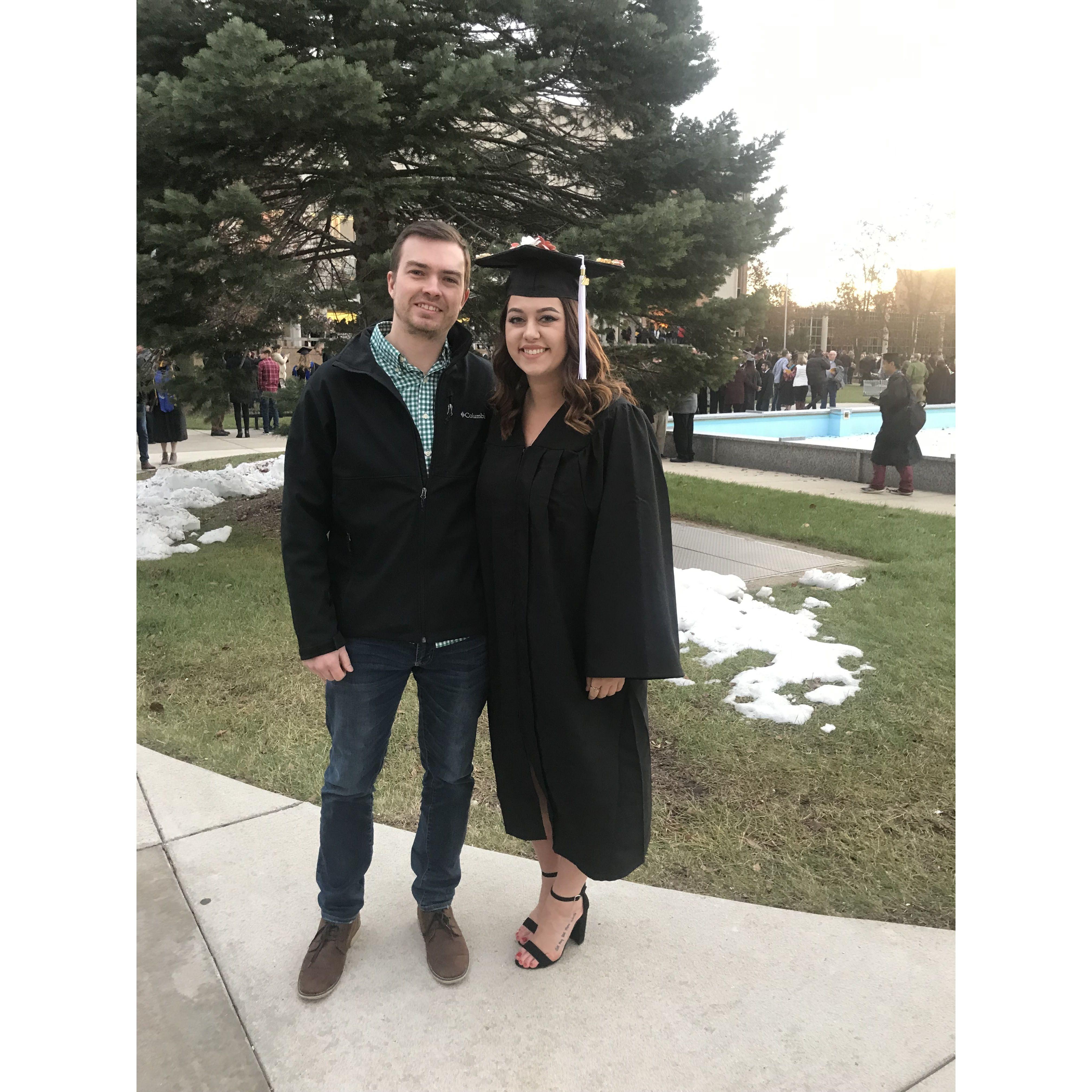 Amanda's WMU graduation, December 2018