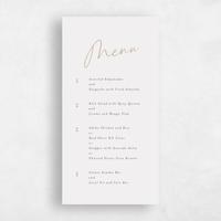 Beige Wedding Menu - Gemma