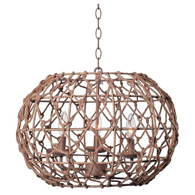 Kenroy Home 92072TN Torus Fixtures, 14.5 Inch Height, 20 Inch Width, Tan