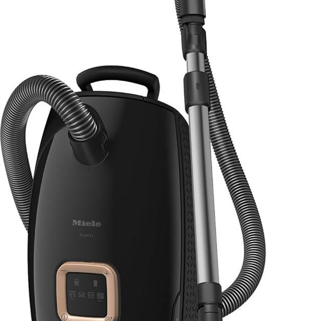 NEW Miele Guard L1 Cat & Dog Bagged Canister Vacuum for Pet Owners with Odor-Reducing Active AirClean Filter, TurboTeQ Floorhead, and AllTeQ Universal Floorhead, in Obsidian Black/Rose Gold
