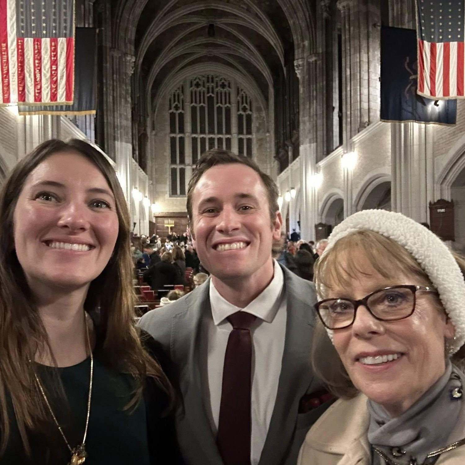 Christmas music in the cadet chapel on West Point