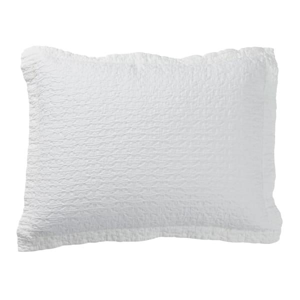 Beekman Cotton Matelassé Sham - White