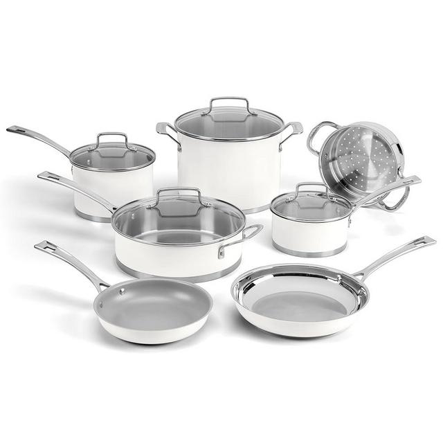 Cuisinart Matte White Stainless Steel 11 Piece Set