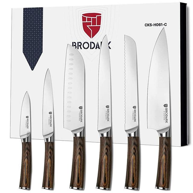 BRODARK Chef Knife Set Professional 4-Pieces kitchen knife , Ultra Sharp  Germ