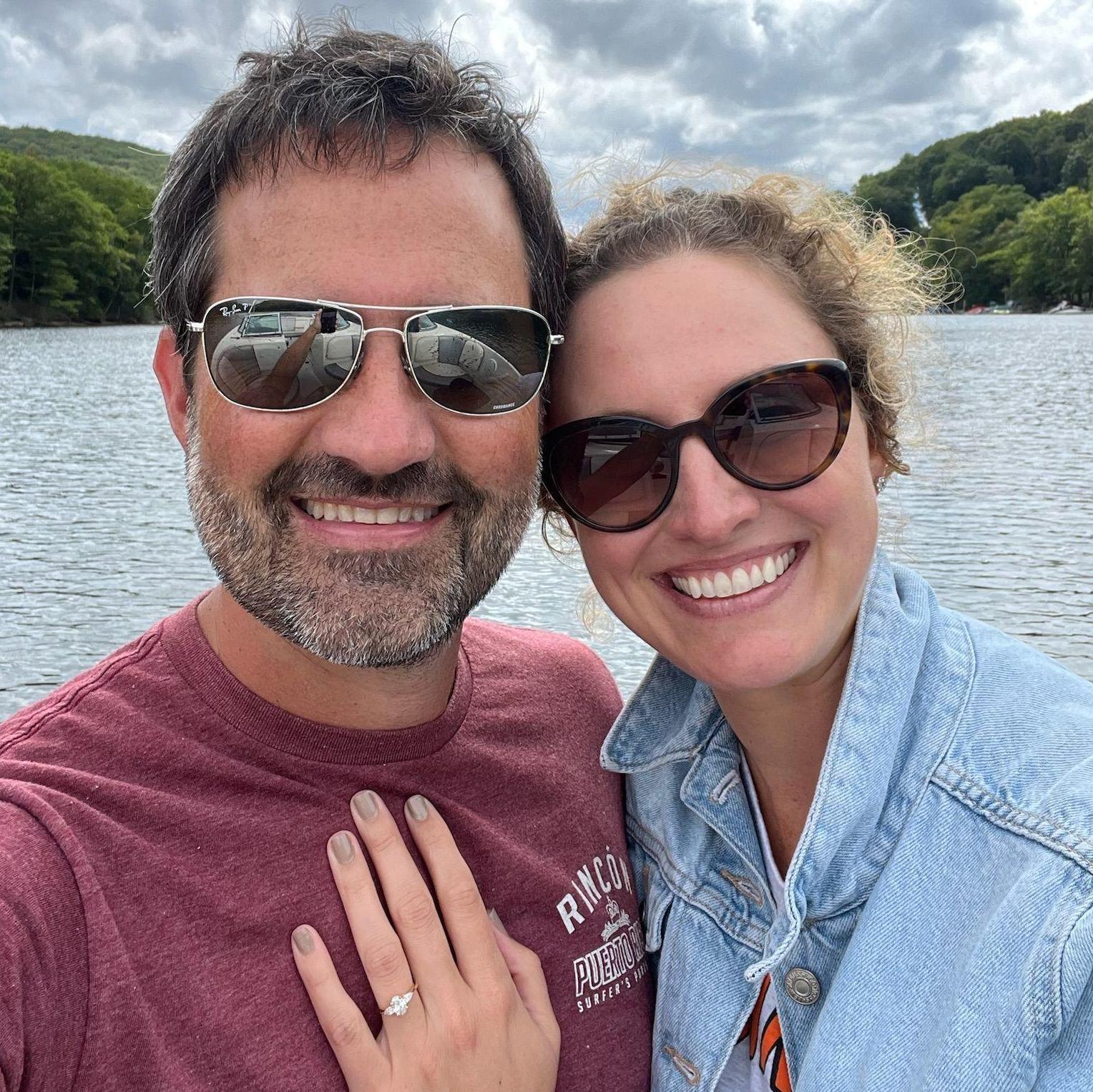The day of our engagement - Deep Creek Lake, MD