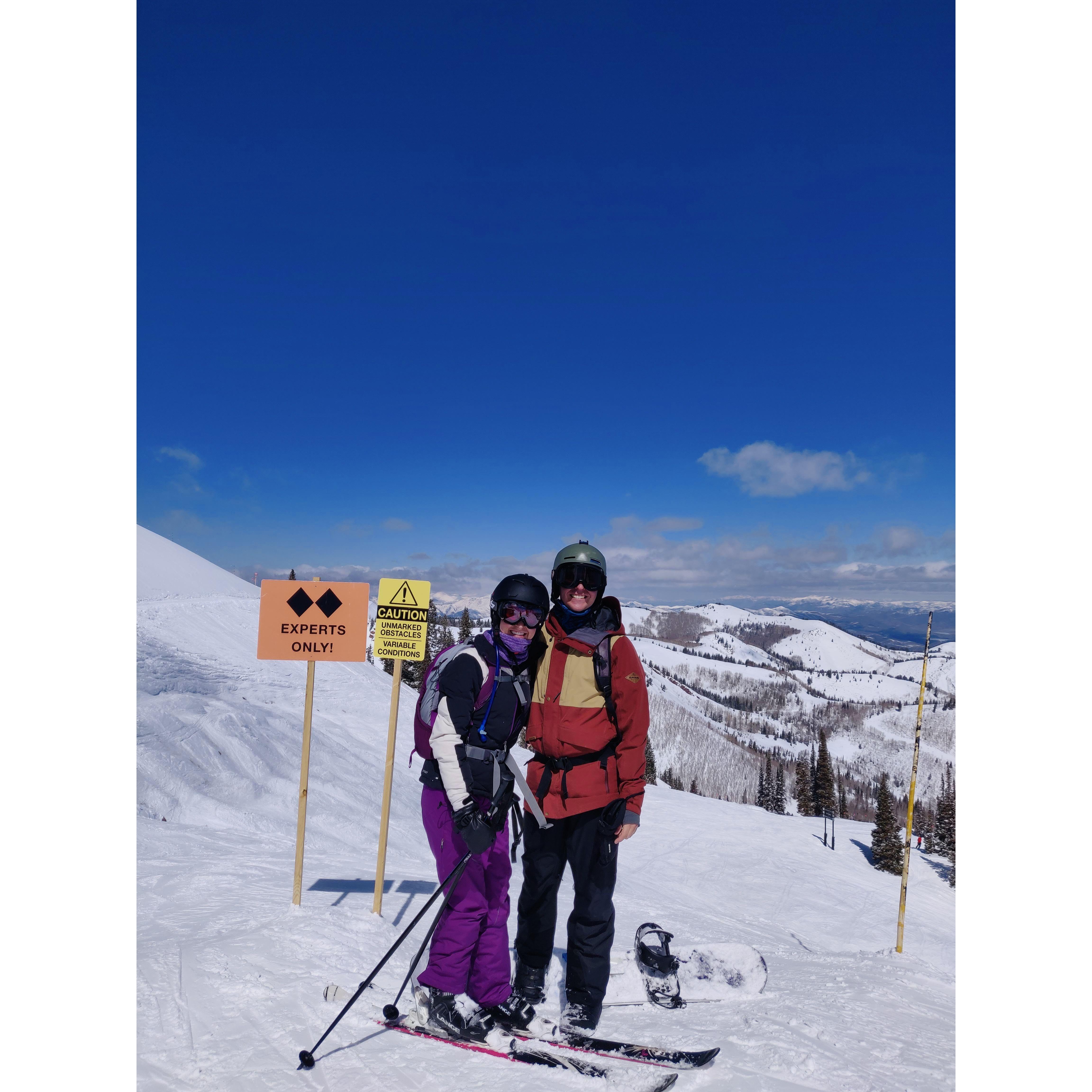 Our two-year anniversary ski trip to Salt Lake City and Park City Resort, Utah.