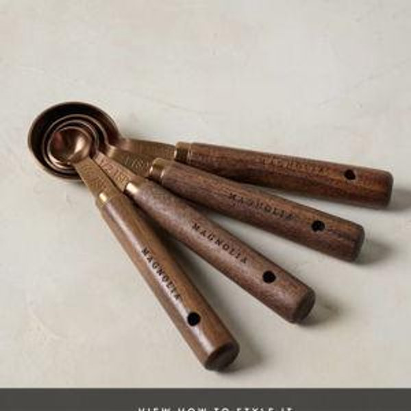 Magnolia: Walnut and Copper Measuring Spoons