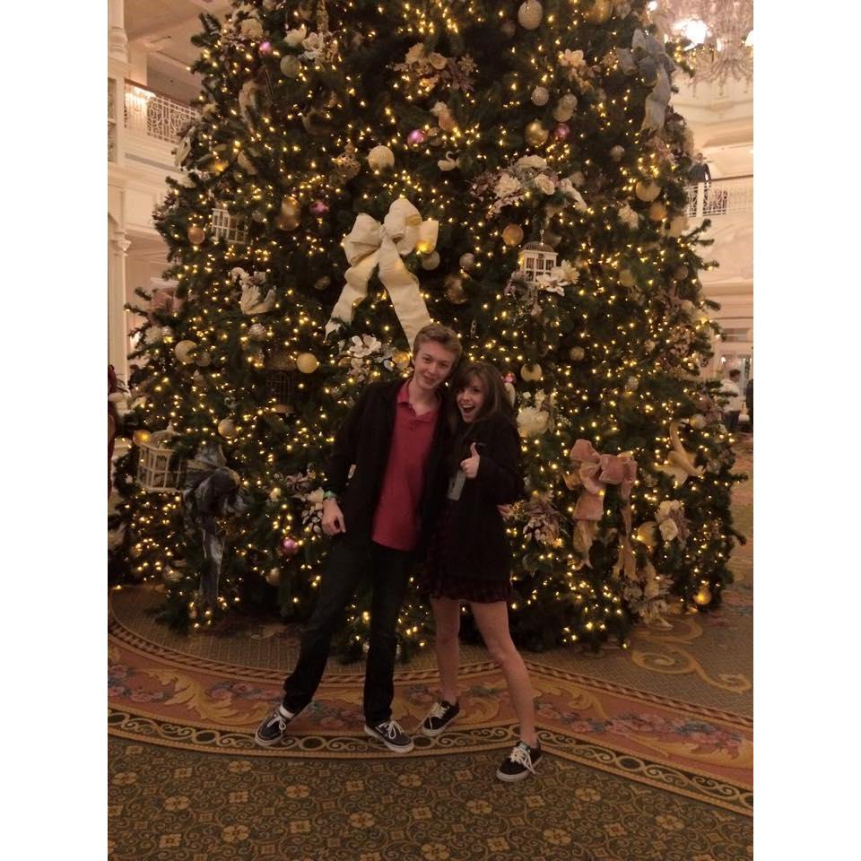 Hannah and Bradly's first trip to Disney World together, December 2014