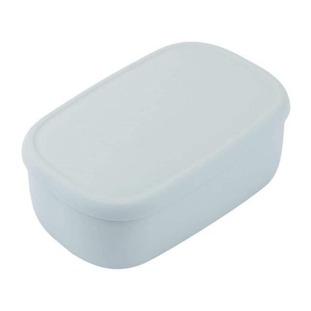 BLUE GINKGO Large Silicone Container - Large Silicone Food Storage Container with Lid | BPA Free, Airtight, Dishwasher and Freezer Safe (47oz) - Green
