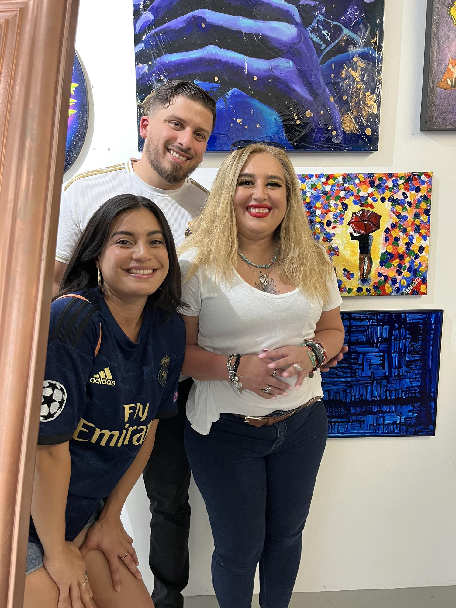 Came to support Cesar’s mom Regan at her art show. She’s an amazing artist!