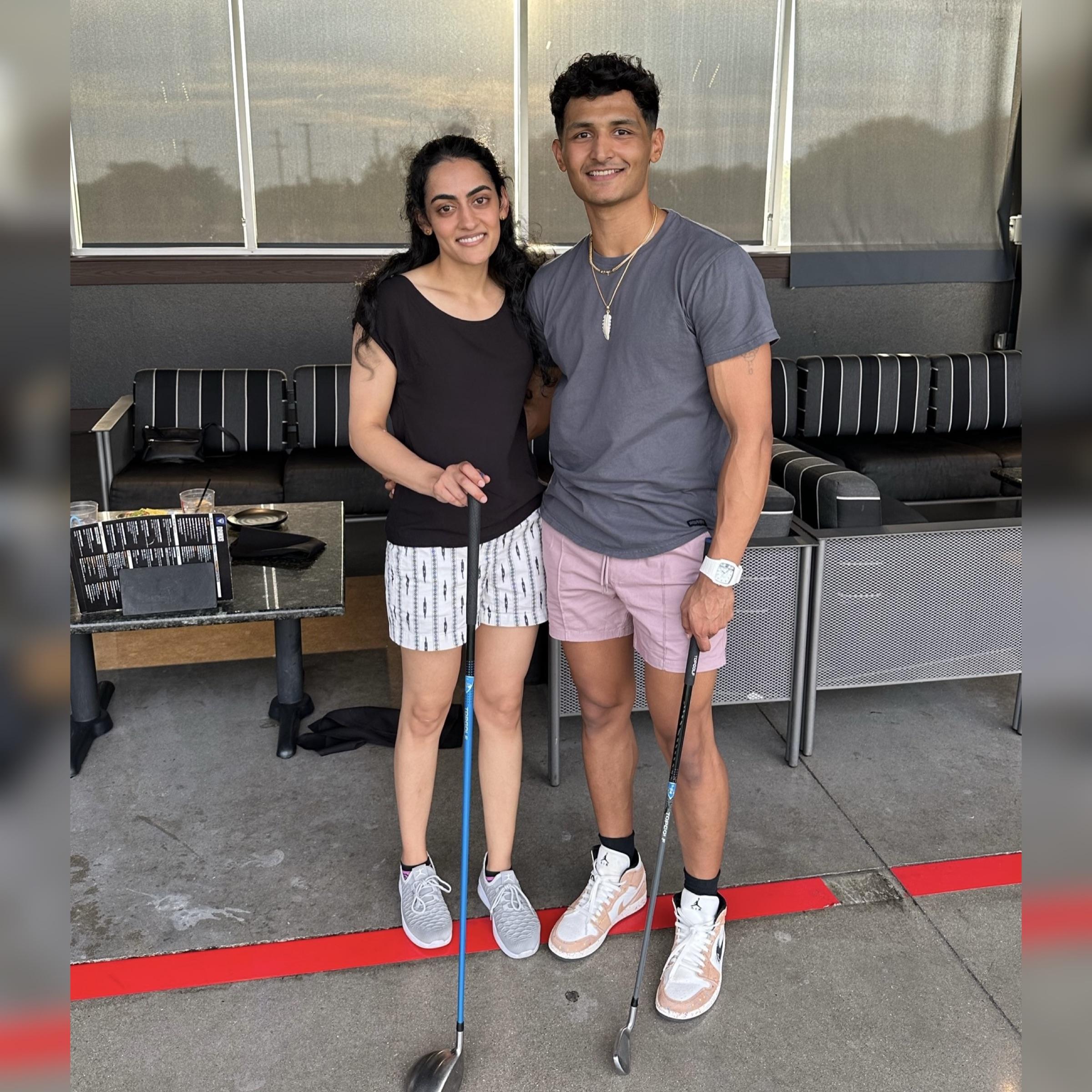 First activity date, Topgolf Dallas (It was a close one but Deeva took it 1 - 0)