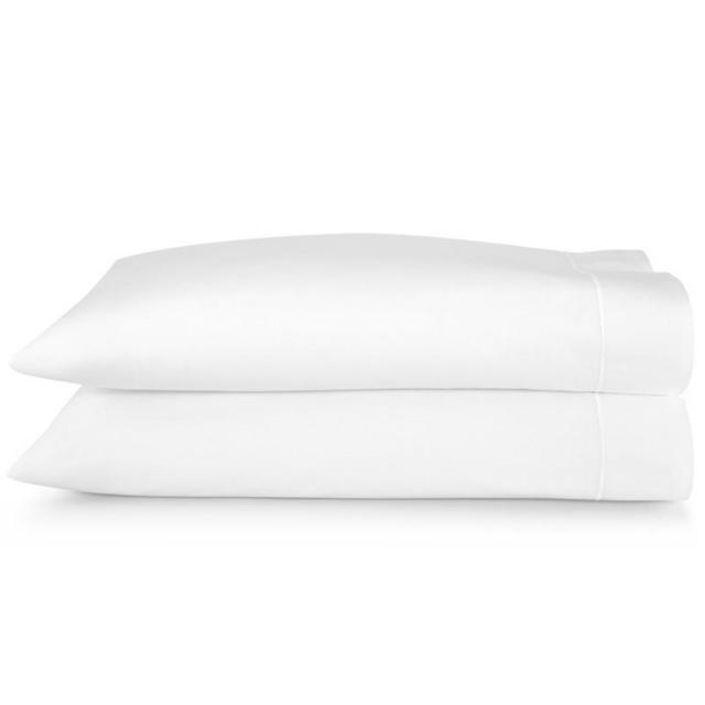 King Size Boutique Embroidered Percale Pillow Cases - (White)