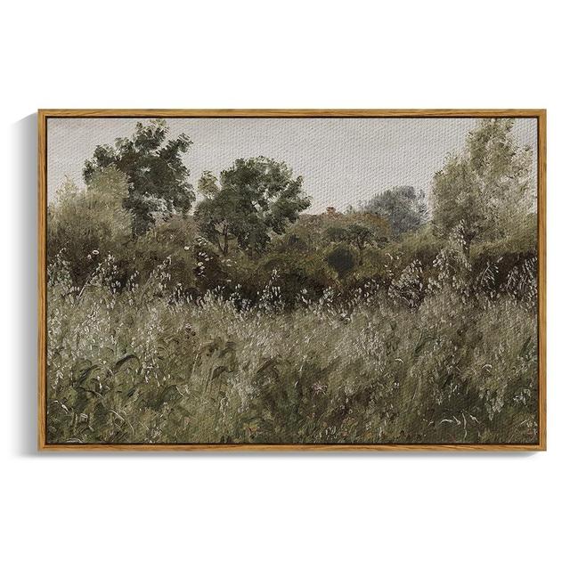 InSimSea Framed Canvas Wall Art | Countryside Field Modern Farmhouse Decor | Canvas Wall Art Decor for Bedroom | French Country Decor Wall Prints 24x36inch