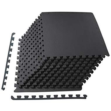 BalanceFrom Puzzle Exercise Mat with EVA Foam Interlocking Tiles for Exercise, MMA, Gymnastics and Home Gym Protective Flooring
