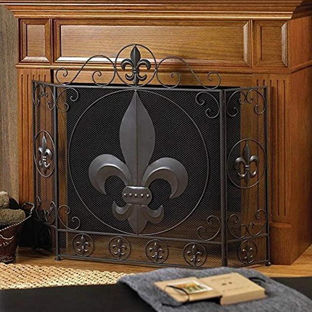 VERDUGO GIFT CO Fleur-De-Lis Fireplace Screen