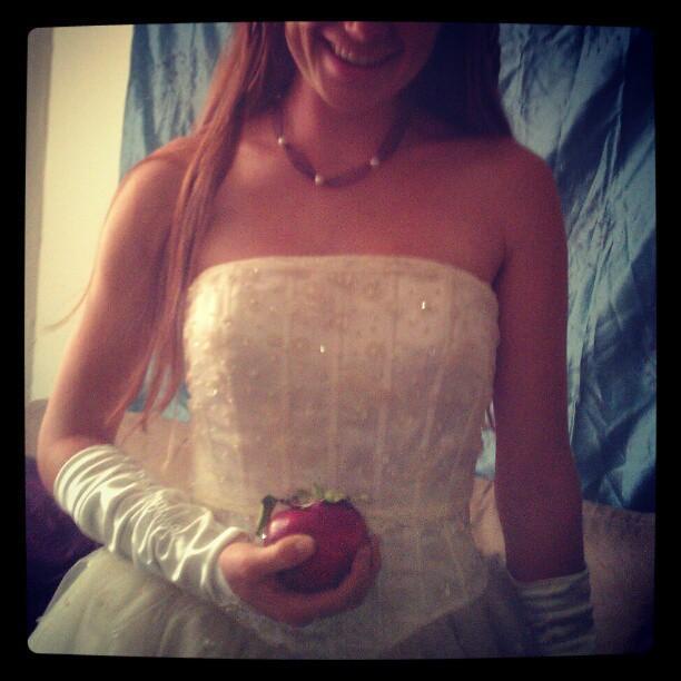 The goodwill wedding dress ;P