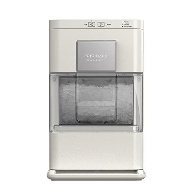 FRIGIDAIRE Gallery EFIC255 Countertop Crunchy Chewable Nugget Ice Maker, 44lbs per Day, Auto Self Cleaning, 2.0 Gen, Cream