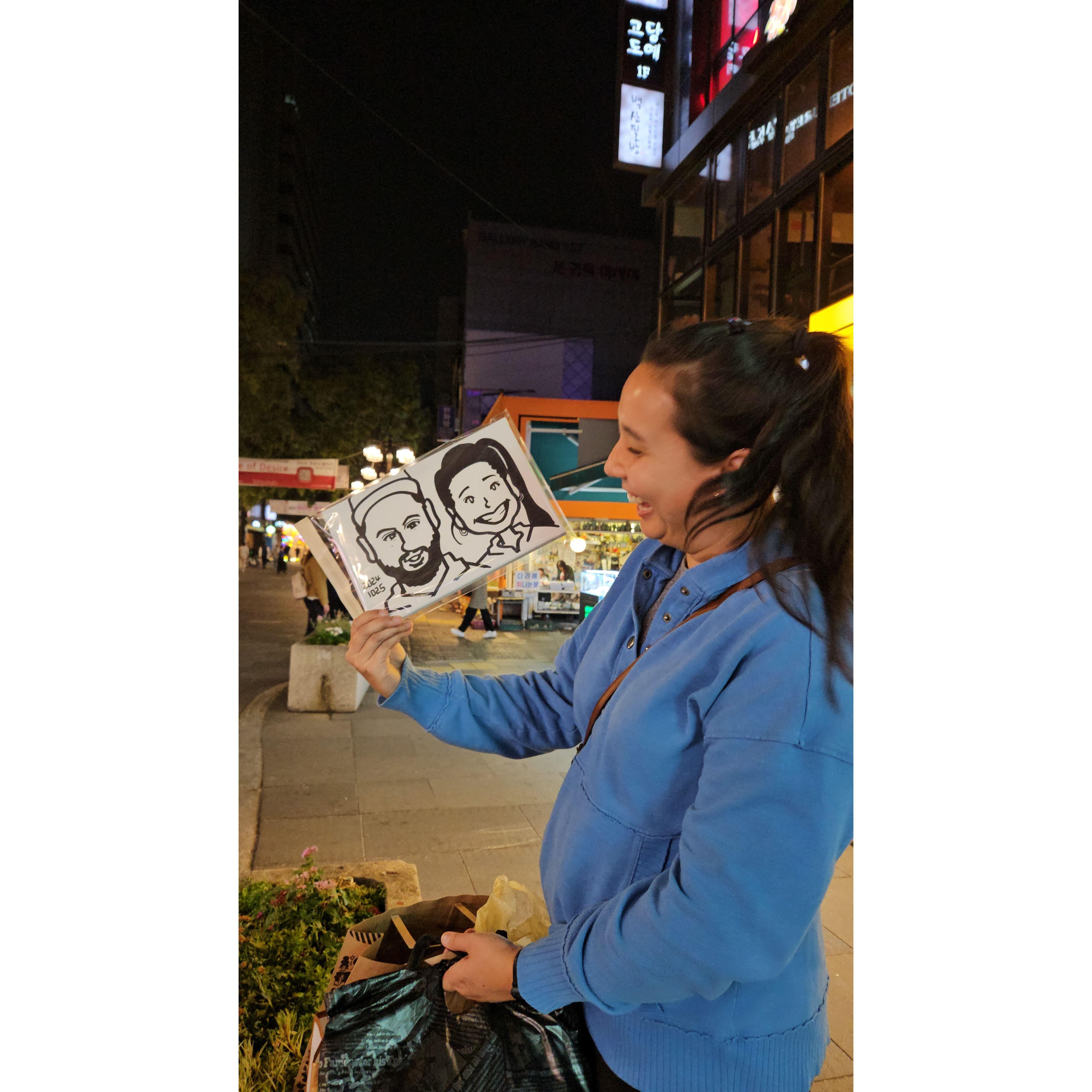 Dani & Matt portrait from Korea!